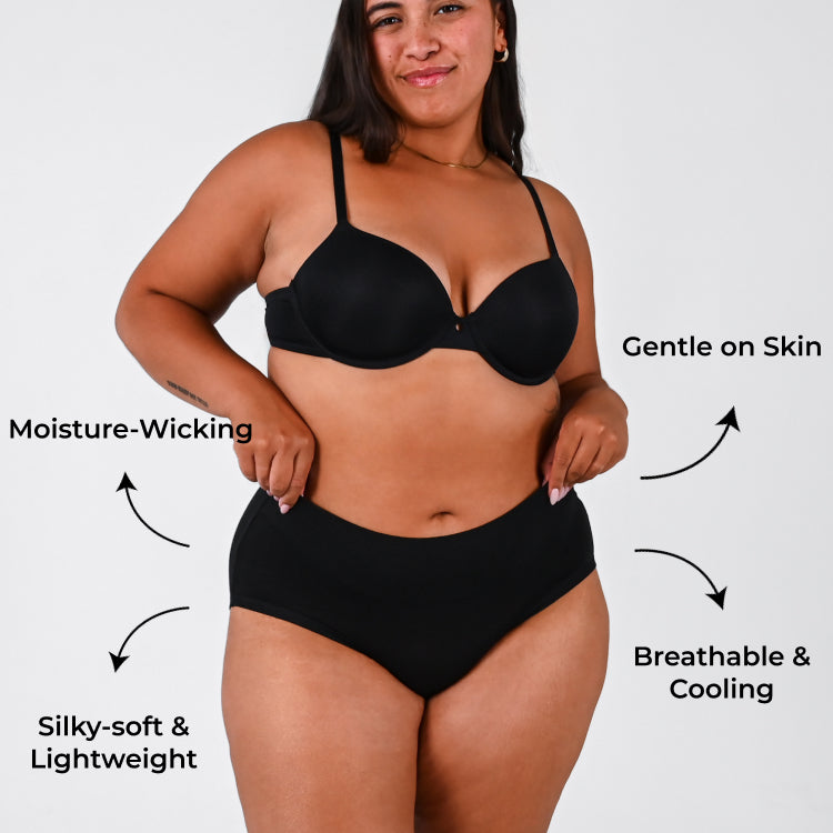 Bamboo-Fiber Ultra-Soft & Breathable Knickers (Full Brief)