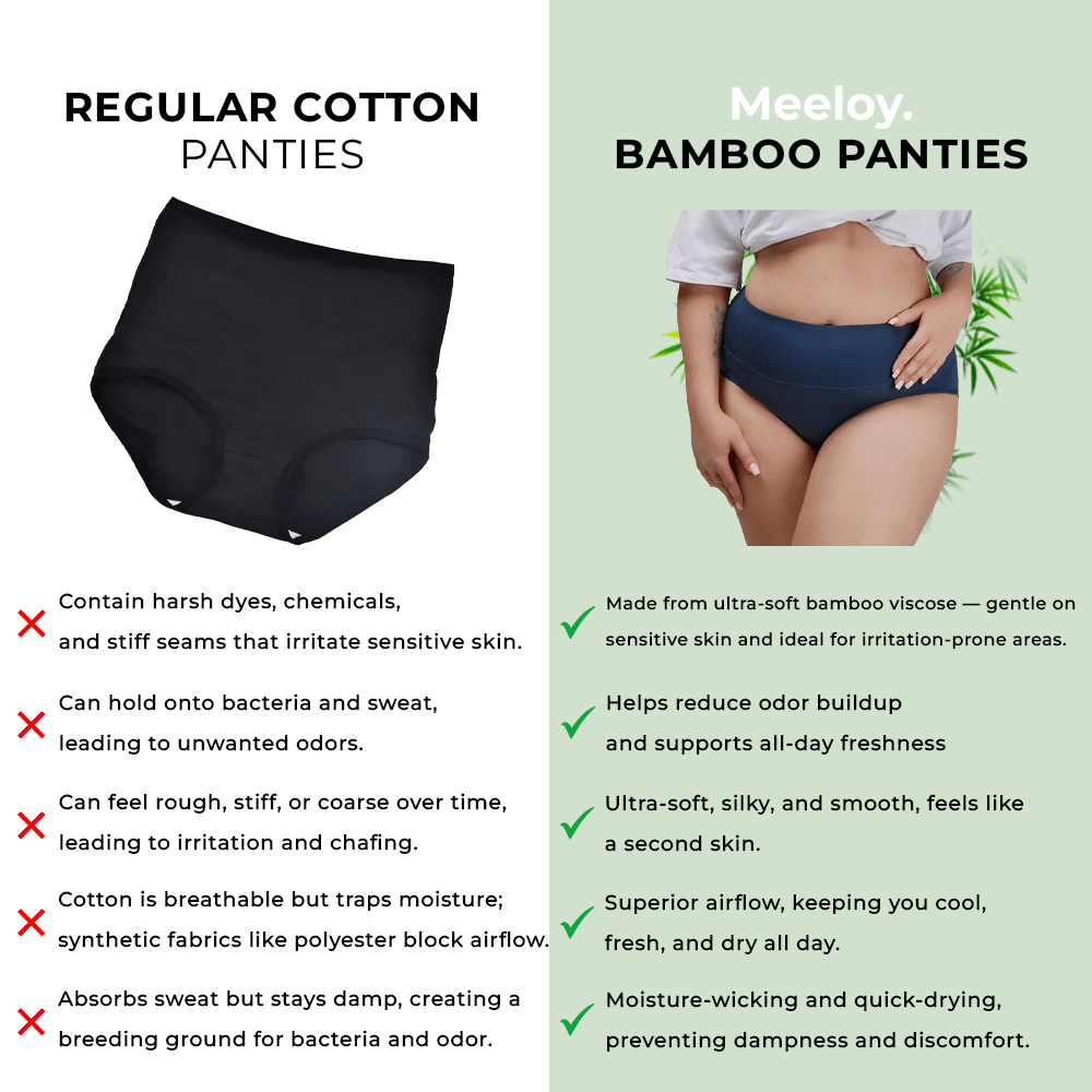 Bamboo-Fiber Ultra-Soft & Breathable Knickers (Classic Bikini)